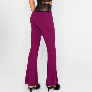 Brand New Beach Bunny Anise Pants High Waist Lace Detail Lounge Pants Flare Cut